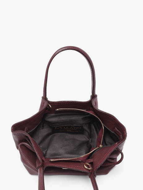 Handtassen Caviar Leder Milano Rood caviar CA25063 ander zicht 3